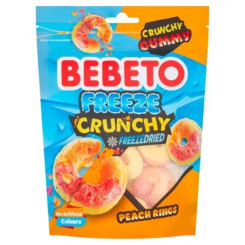 Bebeto Peach Rings Freeze Dried Sweets (35 g) | British & Irish Food ...