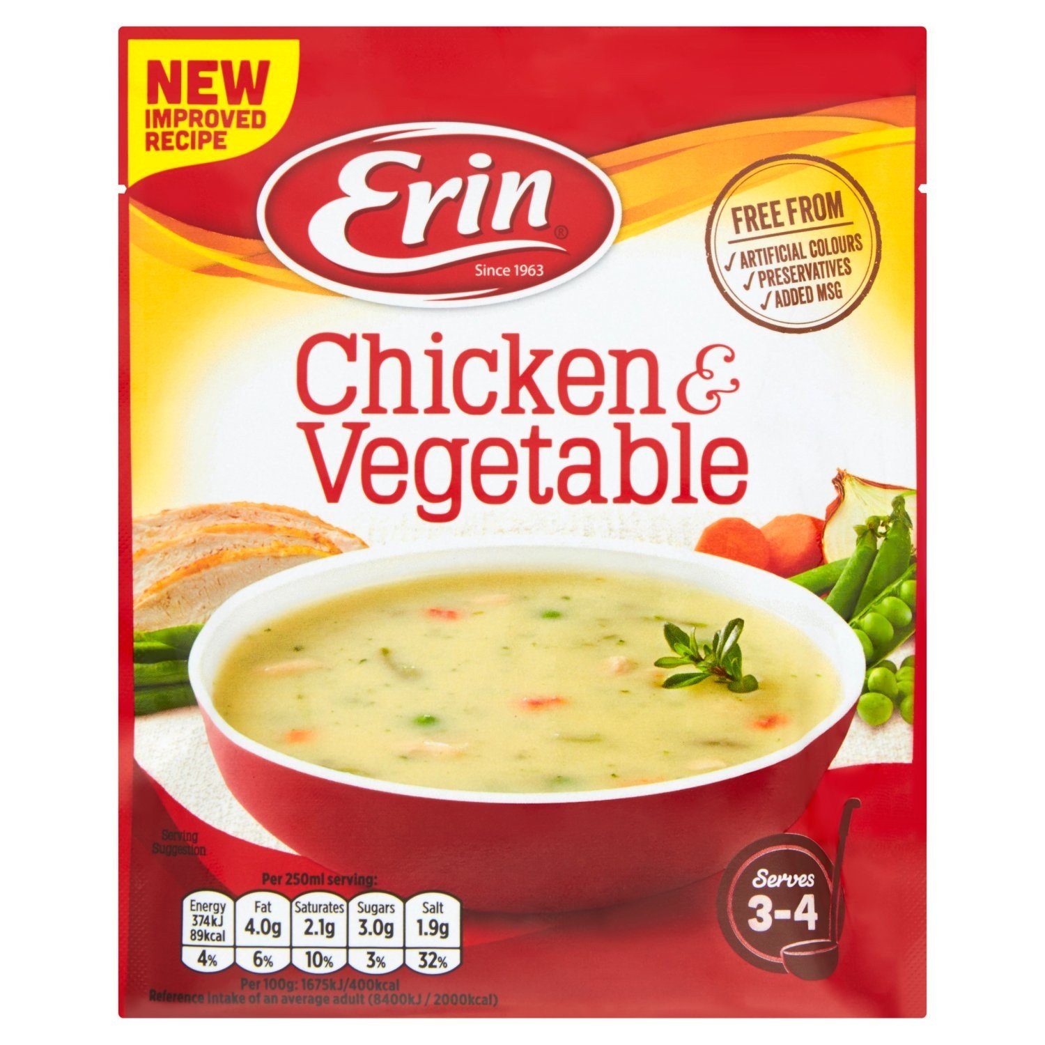 Erin Chicken & Vegetable Soup (76 g) | British & Irish Food Delivered ...