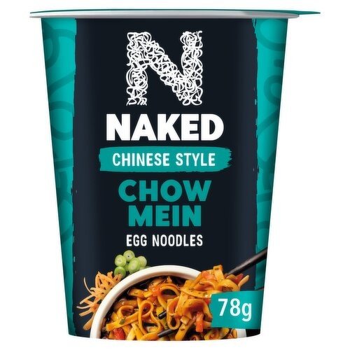 Naked Chinese Style Chow Mein Egg Noodles (78 g) British & Irish Food