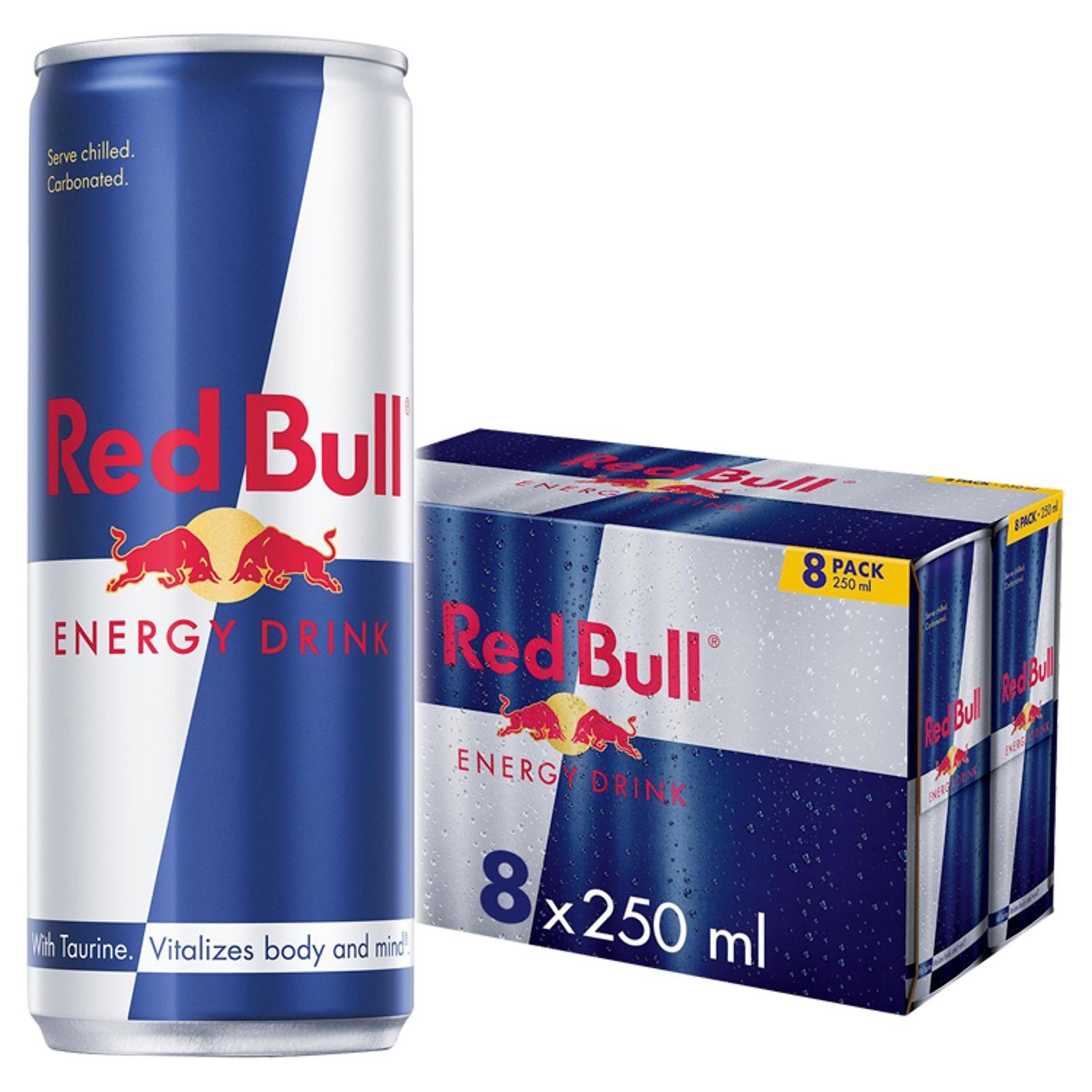 Red Bull Energy Drink Can 8 Pack (250 ml) | British & Irish Food