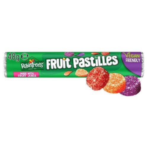 Rowntree's Fruit Pastilles Vegan Roll (48 g) | British & Irish Food ...