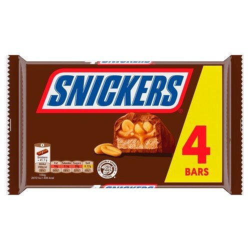 Snickers 4Pack Multipack (41.7 g) | British & Irish Food Delivered in ...